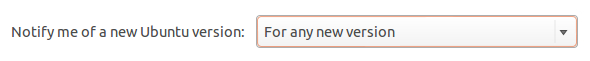 Select &ldquo;For any new version&rdquo; option